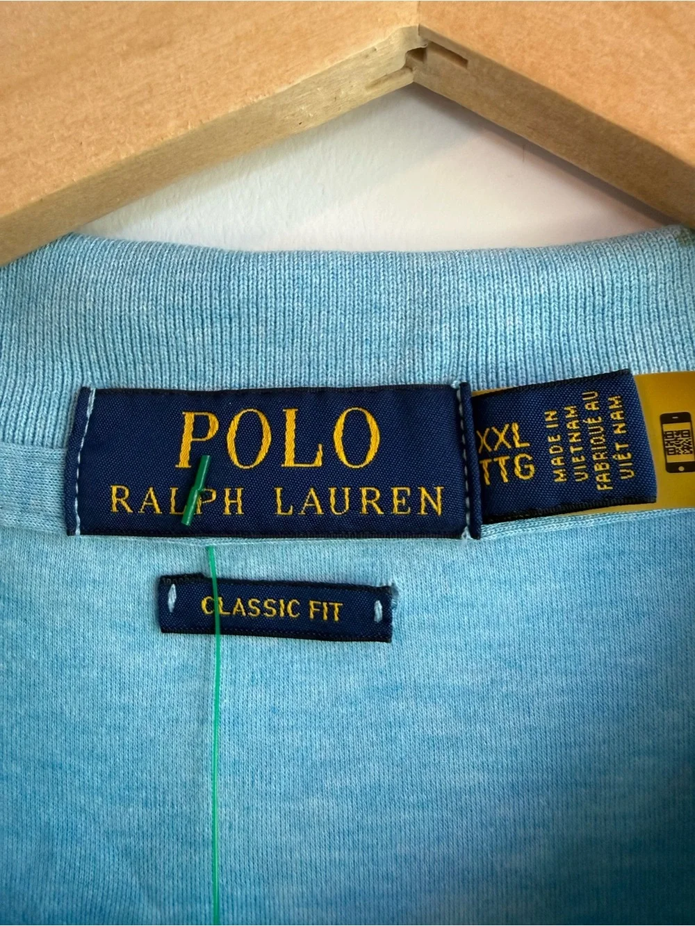 Polo by Ralph Lauren Light Blue Cotton Polo Shirt with Pony Logo